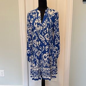 Zara Blue and White Mini Dress